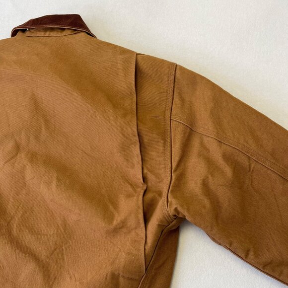 Carhartt Blanket Lined Detroit J001 Jacket Sz Large Shipyard Patch Union USA - Picture 10 of 16